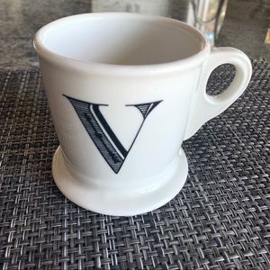 Anthropologie letter V mug